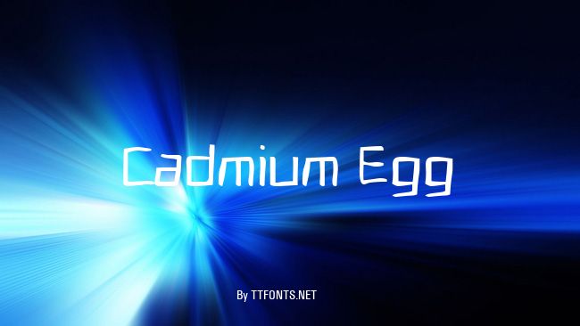 Cadmium Egg example